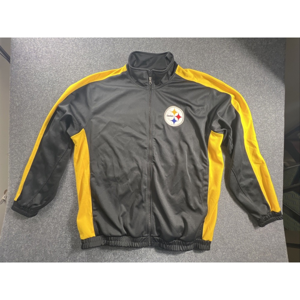 Pittsburgh Steelers NFL Jacket Men's XXL Full Zip Track Warmup
